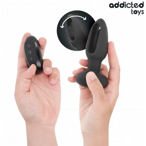 ADDICTED TOYS - PLUG ANAL AVEC LANGUE VIBRANTE ET TÃLÃCOMMANDE
